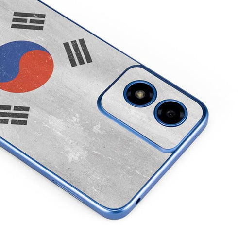 South Korean Flag Distressed Moto G Play 4G (2024) Skin